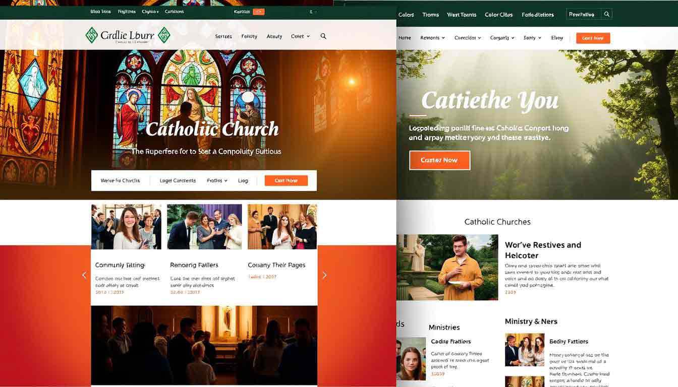 catholic church website design catholic church website design