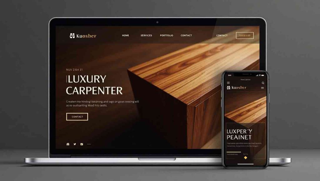 carpenter website design